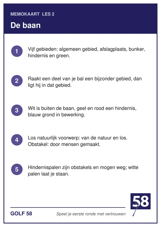 Memokaart van les 2